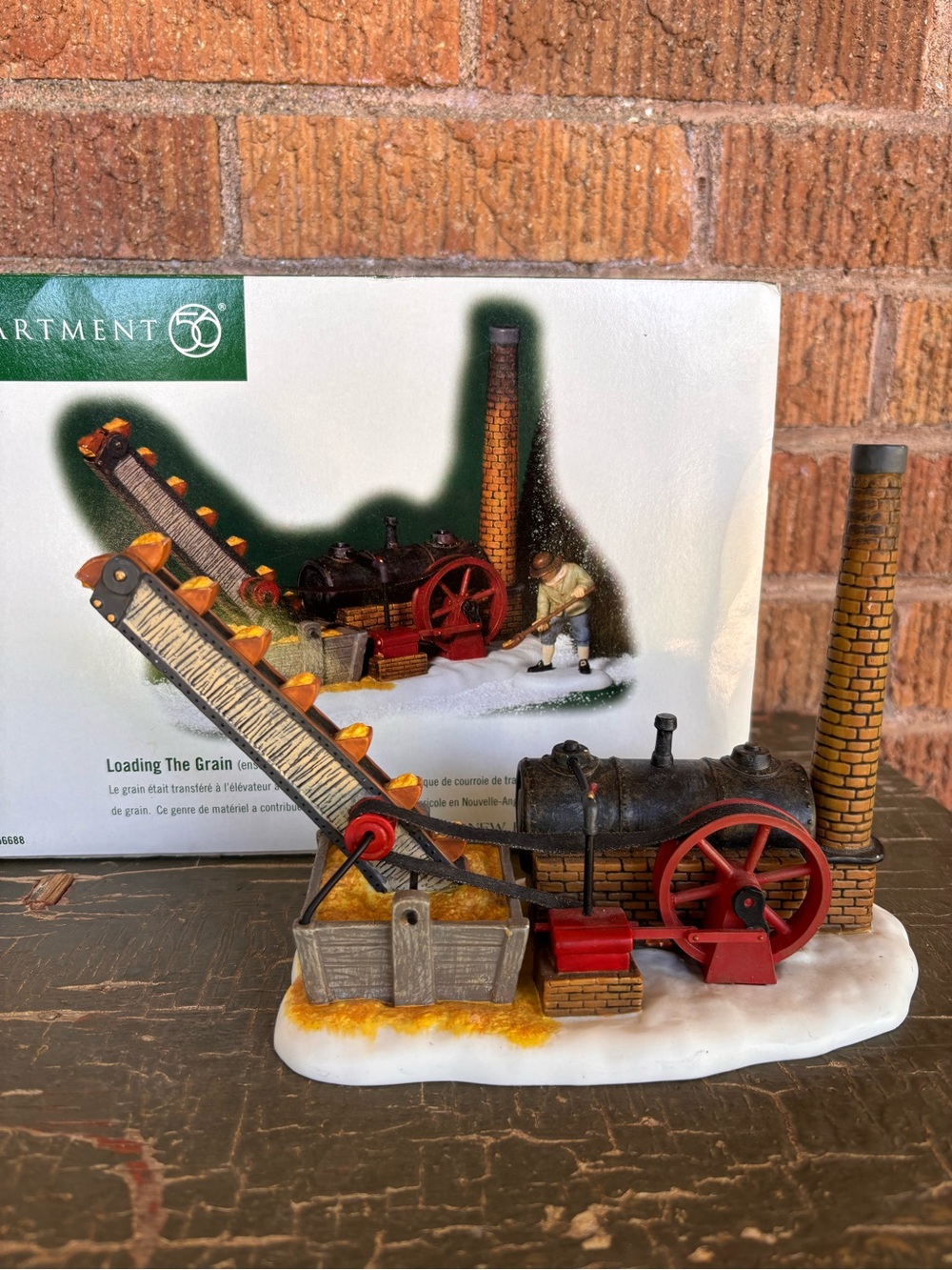 VTG Department 56 Loading The Grain New England Village Series with Box